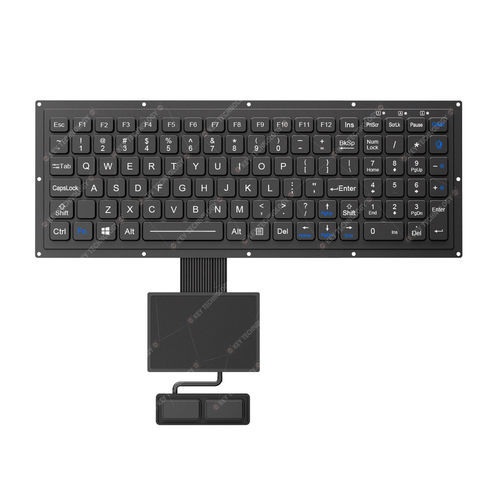 Teclado empotrable - K-TEK-M315KP-FN-BL-FC-KC+TP85-DML+2K-PC - Key Technology Rugged System Limited - contacto carbono / con ratón integrado de 2 teclas / 102 teclas