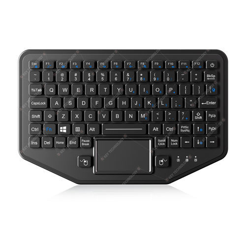 Teclado empotrable - K-TEK-M275TP-FN-BL-FC-KC-FDT-WF - Key Technology Rugged System Limited - contacto carbono / con ratón integrado de 2 teclas / 92 teclas