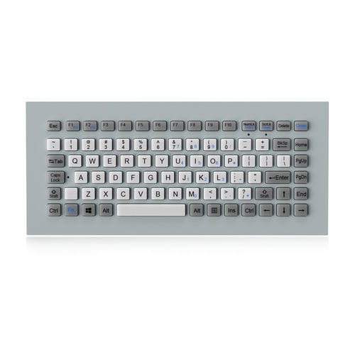Teclado de mesa - K-TEK-M305-FN-DWP - Key Technology Rugged System Limited - contacto carbono / 86 teclas / para la industria de transporte
