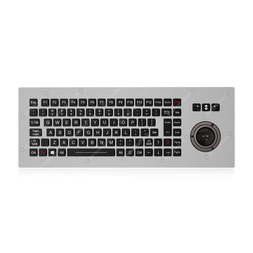 Teclado de mesa - K-TEK-M390-MTB-AVR-FN-BL-NV-151B-DWP - Key Technology Rugged System Limited - de tecla mecánica / con ratón integrado de 3 teclas / 89 teclas