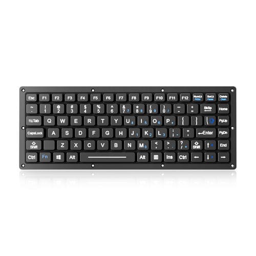 Teclado empotrable - K-TEK-M280-FN-BL-FC-KC-ML-EP - Key Technology Rugged System Limited - contacto carbono / con ratón integrado de 2 teclas / 87 teclas