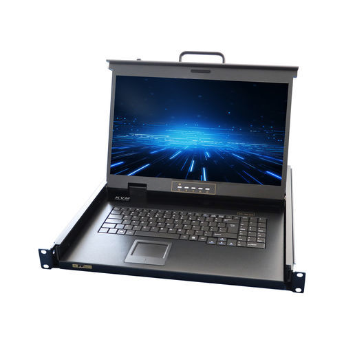Switch KVM montado en rack-cajón - RGD-KVM-1701HD-450 - Key Technology Rugged System Limited - 1U / con teclado / en bastidor