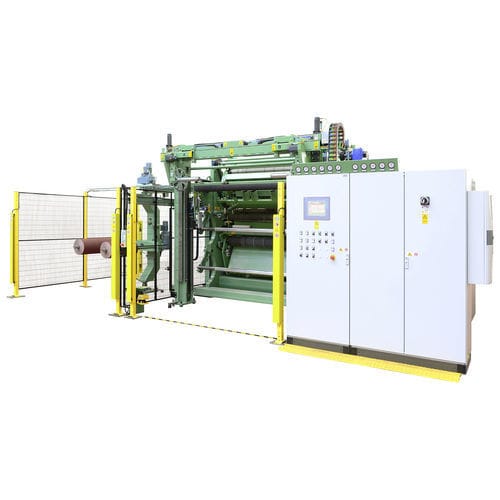 Máquina de hender en rollo - TRH - Biko Meccanica Srl - para papel abrasivo / para cinta abrasiva / de abrasivos aplicados