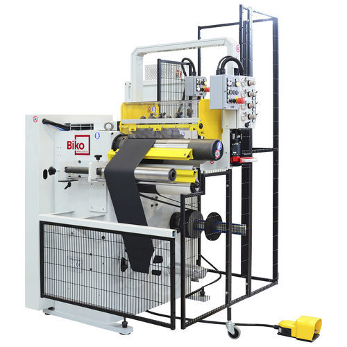 Máquina de hender en rollo - AT1-450 - Biko Meccanica Srl - de tejido / para papel / de abrasivos aplicados