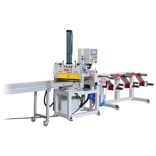 Máquina de corte de corte transversal - BTH-AF-ML-500 - Biko Meccanica Srl - de cuchilla / para cinta abrasiva / de abrasivos aplicados