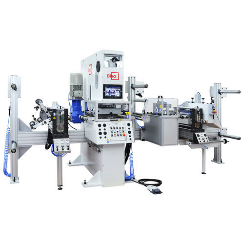 Máquina de corte de hoja rotativa - NE-FB-400 - Biko Meccanica Srl - con guillotina / de punzonado / para material plástico