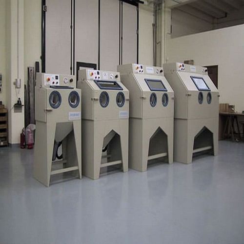 Cabina de chorro de arena de aspiración - V - INDUSTRIE SYSTEMES - manual