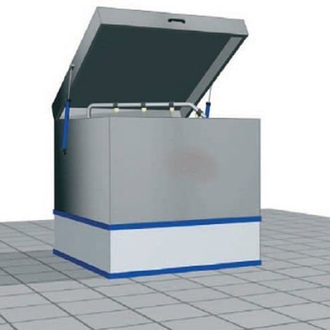 Máquina de lavado de agua - INDUSTRIE SYSTEMES - de acero inoxidable / con bandeja rotativa