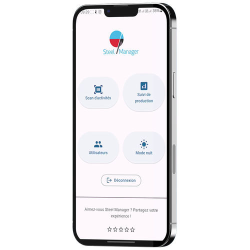 Aplicación móvil de supervisión - STEEL MANAGER - de seguimiento de la producción / de acceso a distancia / para smartphone
