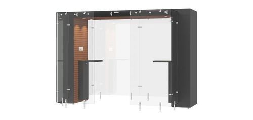 Cabina para fumadores con filtro HEPA - SPAREA 3.2m - Longhi Air - de vidrio templado / de MDF / de acero