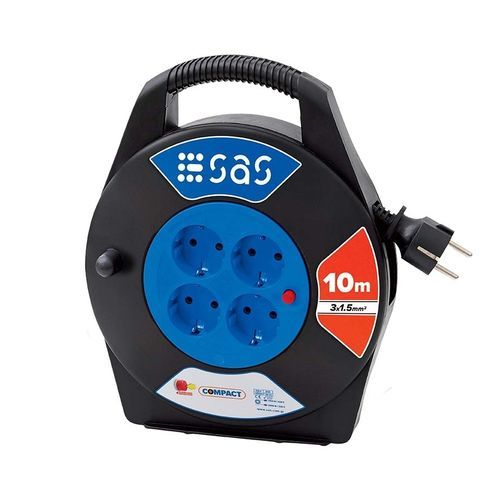 Enrollador de cables - 100-12-016 - SAS - manual / para obra de construcción / fijo