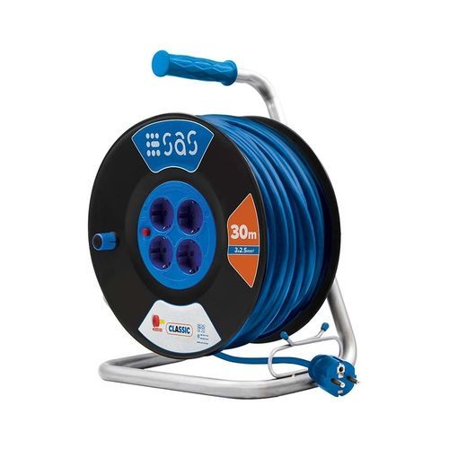 Enrollador de cables - 100-12-006 - SAS - manual / para obra de construcción / fijo