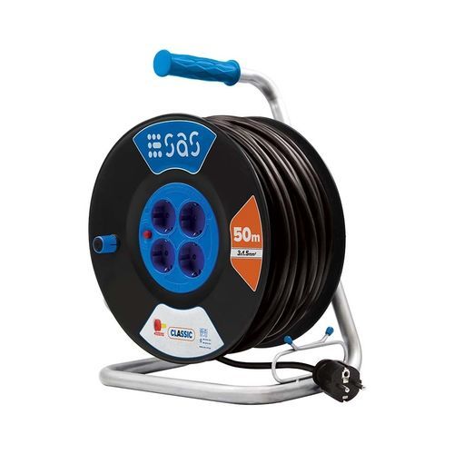 Enrollador de cables - 100-12-005 - SAS - manual / para obra de construcción / fijo
