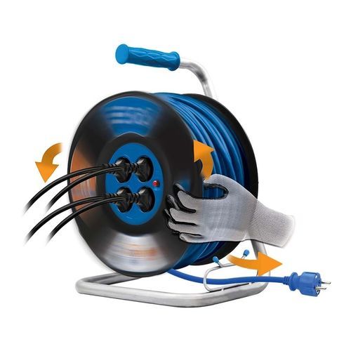 Enrollador de cables - 100-12-031 - SAS - manual / para obra de construcción / fijo
