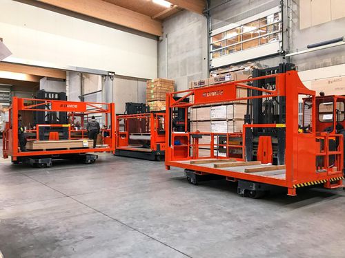 Preparador de pedidos eléctrico - DIMOS Maschinenbau GmbH - elevador de horquilla / para almacén