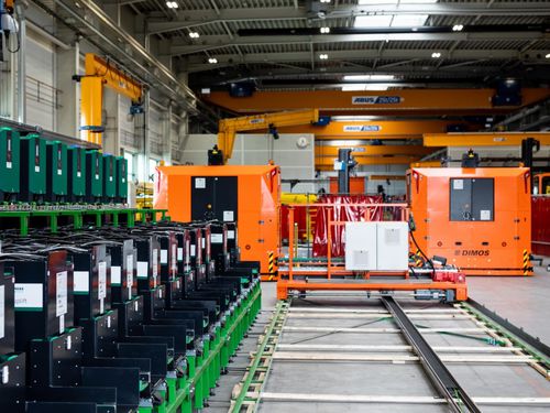 Sistema de cambio de baterías automático - DIMOS Maschinenbau GmbH - industrial