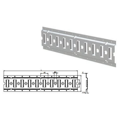 Riel de amarre - 3008 - Wistra GmbH - de acero inoxidable / de aluminio / de acero