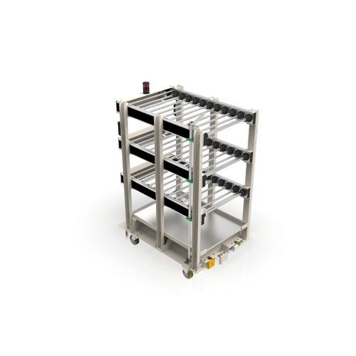 Carro de transporte - intra-SOL GmbH - con plataforma / porta-cubetas / automático