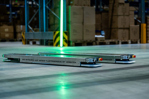 Transpaleta con guiado automático - Filics GmbH - alimentada por batería / para almacén / compacta
