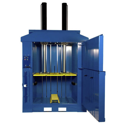 Prensa de balas para plástico - MHM 400 - MHM UK LTD - para residuos / vertical / de carga frontal