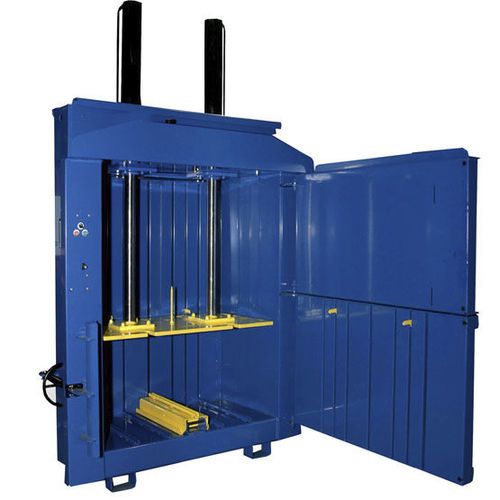 Prensa de balas para plástico - MHM 500 - MHM UK LTD - para residuos / vertical / de carga frontal