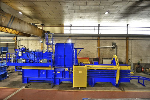 Prensa de balas para cartón - JS-2000 series - MHM UK LTD - para residuos / horizontal / de canal