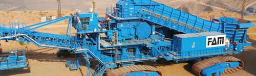 Planta de trituración de mandíbula - BEUMER Group GmbH & Co.KG - móvil / compacta / con orugas