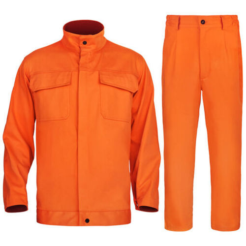 Traje de trabajo - MS-313O - GUANGXI DAHUA MING SHUN PROTECTIVE PRODUCTS CO. ,LTD - ignífugo / de cuero / de tejido