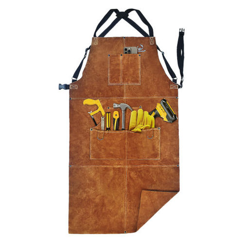 Delantal de trabajo - MS-480 - GUANGXI DAHUA MING SHUN PROTECTIVE PRODUCTS CO. ,LTD - de cuero / de piel de vaca / kevlar