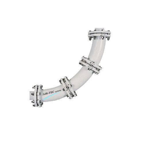 Codo para cañería para transporte neumático - Air-Tec System srl - 90° / 30°