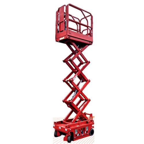 Plataforma elevadora de tijera con ruedas - S65-7EZ - Rothlehner Arbeitsbühnen GmbH - autopropulsada / totalmente eléctrica / para uso en interiores y exteriores