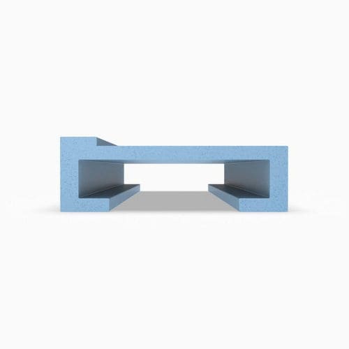 Perfil de UHMW-PE - P1372 series - Movexii - de titanio / en C / para la industria