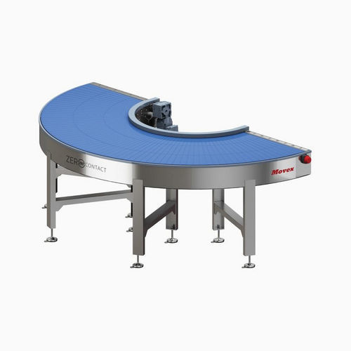 Transportador de cinta modular - P-W9 series - Movexii - curvo / de transporte / de cemento