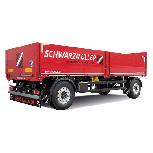 Remolque plataforma - Schwarzmüller Gruppe - para obras / de cemento / de 2 ejes
