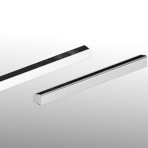 Perfil de metal - 551 series - Tecom - de acero inoxidable / rectangular / de guiado