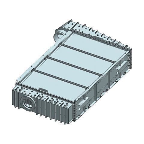 Refrigerador de aire de sobrealimentación - Wabtec Corporation - con tanque delantero / de tubos aleteados