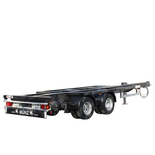 Semirremolque plataforma - FG series - Münz Fahrzeugbau GmbH & Co. KG - para máquinas / para obras / para mercancía