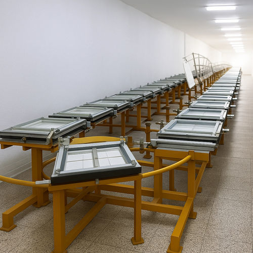 Línea de producción de elementos de yeso - LC - TALLERES FARRAÚS sl. - automatizada / continua