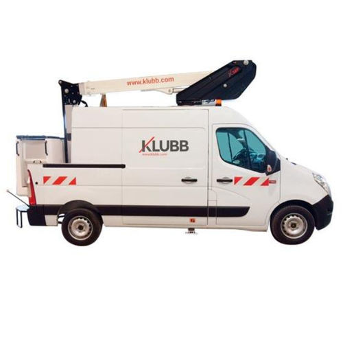 Cesta telescópica montada en furgoneta - KL38P - KLUBB - de gas / compacta