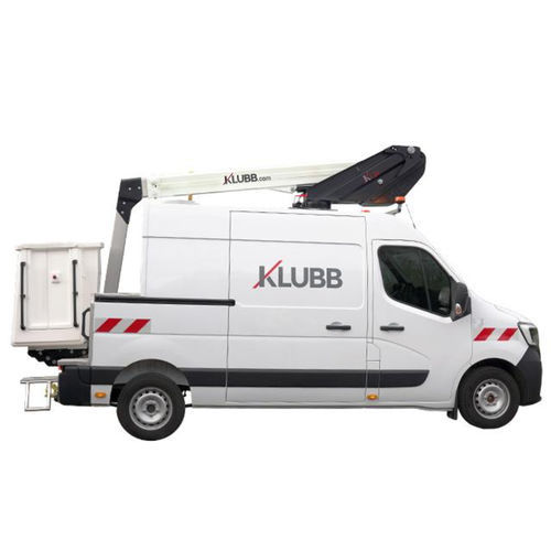 Cesta elevadora montada en furgoneta - KL26 - KLUBB - hidráulica / para obra / para uso exterior