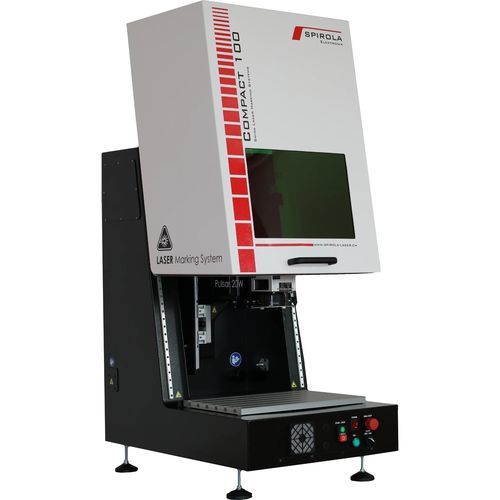 Máquina de grabado y marcado láser - Compact 100 - SPIROLA Elektronik GmbH - de metal / de placas identificativas / para data matrix