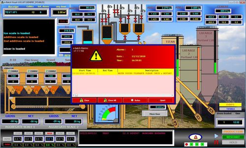 Software de mando - e-Batch Concrete - DEDOUSSIS ENGINEERING LTD. - de gestión de fabricación / de SCADA / para informes