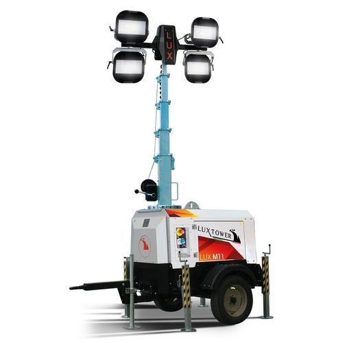 Torre de iluminación LED - LUX M11 PLUS - LUXTOWER - Branch of M.E.TA. Srl - con motor térmico