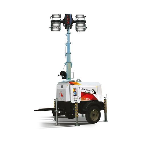 Torre de iluminación LED - LUX M12 PLUS - LUXTOWER - Branch of M.E.TA. Srl - con motor térmico