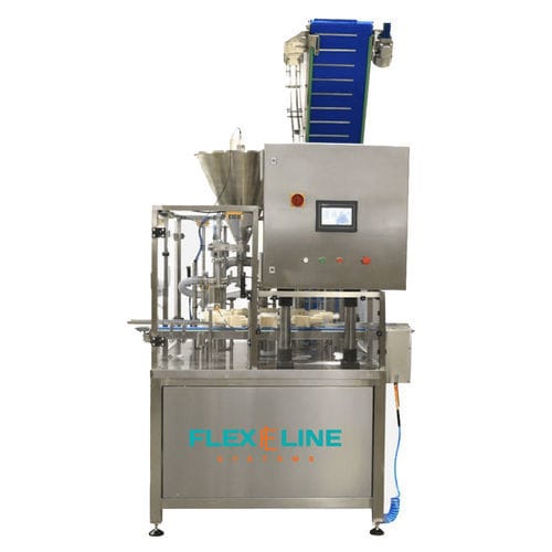 Llenadora-operculadora automática - Flex Line - de vasos / de botes / para frascos