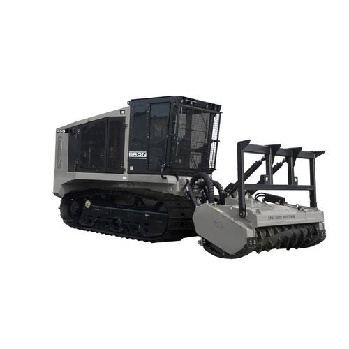 Brazo desbrozador forestal - 450B Mulcher - Bron - montado en tractor