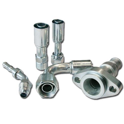 Racor hidráulico - 52 - Burgaflex BV - de engaste / acodado / de acero inoxidable