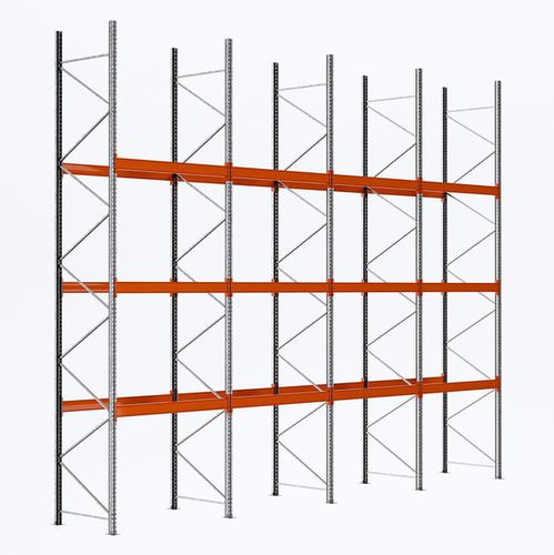 Sistema de estanterías con paleta - W.S. Worldwide Shelving GmbH - para depósito de almacenamiento / ajustable / modular
