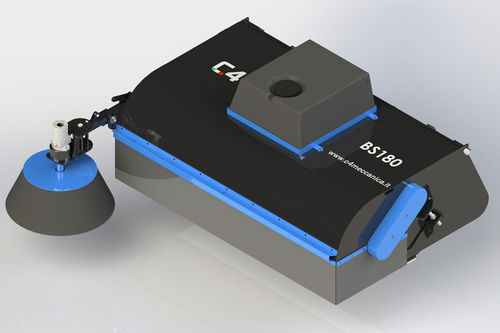 Barredora para minicargadora compacta - BS series - C4 Meccanica srl - hidráulica / con cepillo frontal