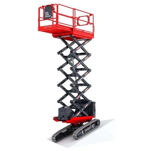 Plataforma elevadora de tijera con orugas - BIBI 1090 PRiMO - ALMAC S.r.l. - alimentada por batería